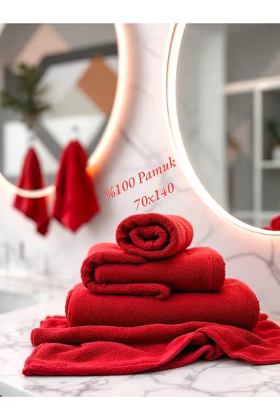 Fun Life Large Size Bath Towel - 100% Cotton 70X140 cm
