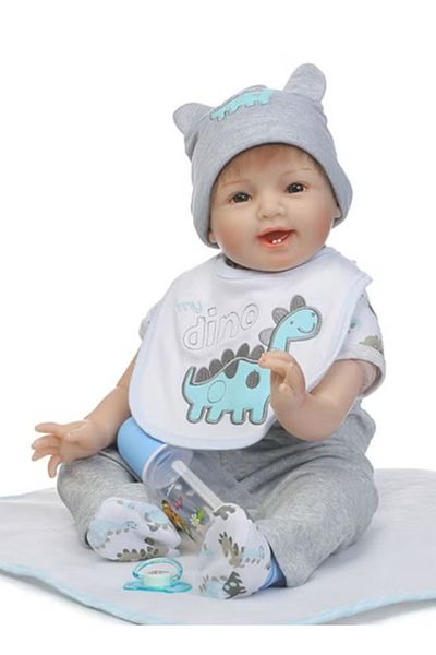 Primo Plus Reborn baby doll with cuddle toy