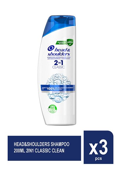 Head&Shoulders ȘAMPON 200ML 2IN1 CLASIC CLEAN X 3