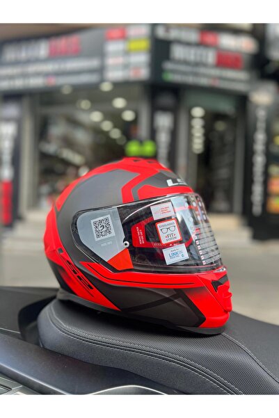 LS2 Storm 2 Faster Kırmızı-Siyah Full Face Motosiklet Kask