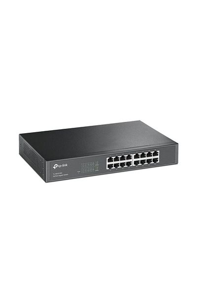 TP-LINK 16-Port Gigabit Desktop/Rackmount Switch TL-SG1016D - Black