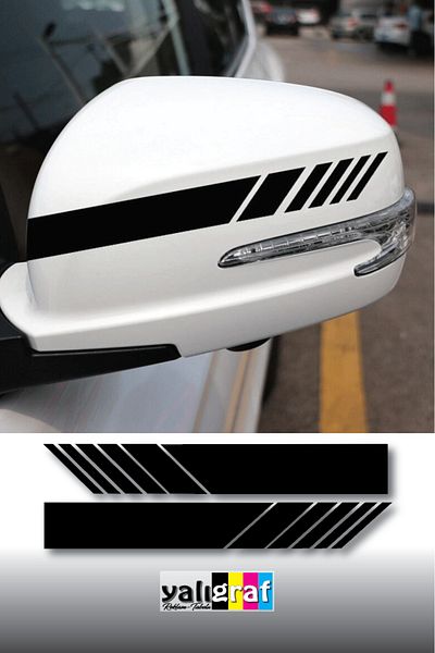 yalıgraf Autocolant Universal Auto Bandă Oglindă Auto 20x3 cm