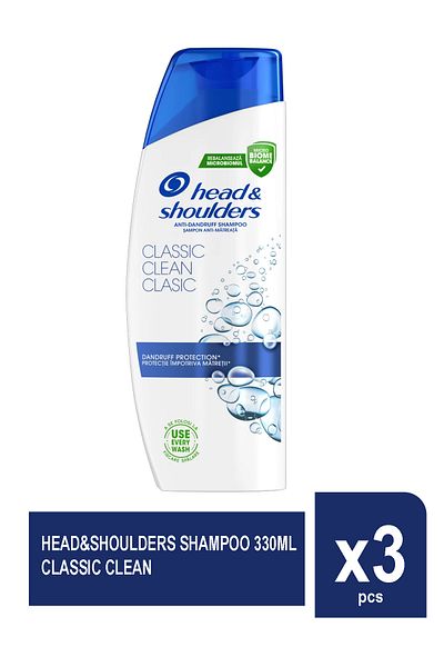 Head&Shoulders ȘAMPON 330ML CLASSIC CLEAN X 3