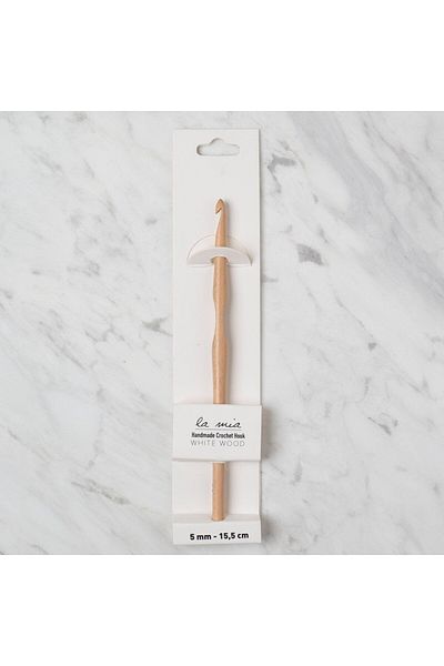 SAVA HOME COLLECTİON La Mia Whitewood 5 mm 15,5 cm Ξύλινο μαλλί βελονάκι
