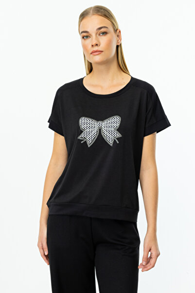 ON 51596 ONTEKS БЛУЗКА З ВИШИВКОЮ НА ПЕРЕДНІЙ ЧАСТИНІ