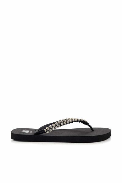 Bambi Papuci de damă Black Lame Black K 04376000459