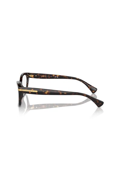 Ralph Lauren Ralph Woman Square Eyeglasses- Ra 7161u - Lense Size:53mm - Shiny Dark Havana