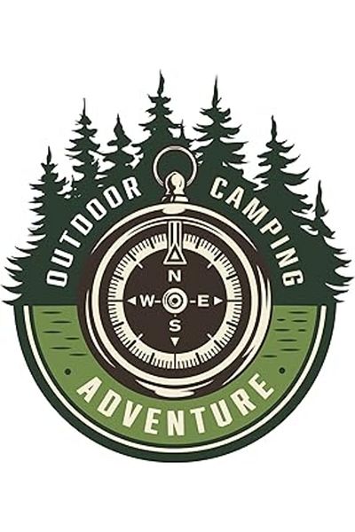 NcK Quart Accessory Off Road Camping Adventure Sticker Compass 14 X 13 cm