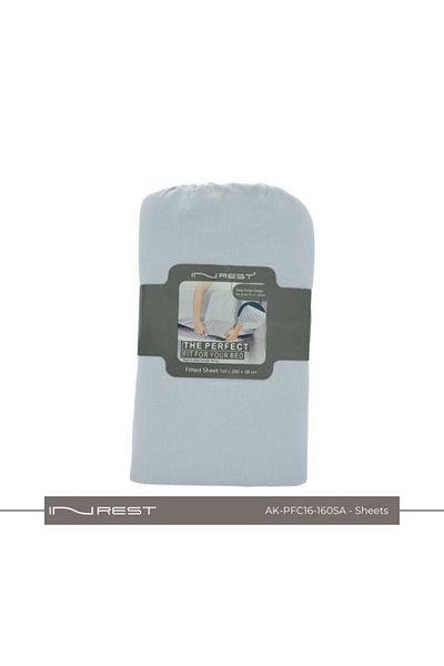 INREST 100% Cotton INREST Fitted Sheet 160*200 + 38 cm