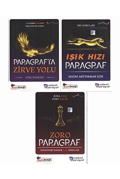 Sistemli Paragraf Yayınları Sistemli Paragraf Zirve Yolu + Işık Hızı + Zoro P...
