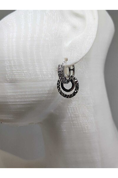 FOR YOU TAKI by Ezgi Women's Steel Nested Hoop Earrings