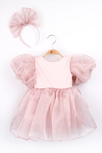 Le Mabelle Powder Crown Organza Girl's Party Dress - Carlene