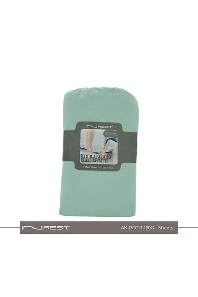 INREST 100% Cotton INREST Fitted Sheet 160*200 + 38 cm
