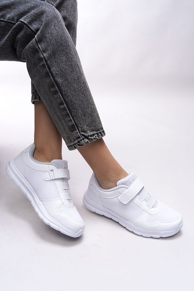 Riccon Tenis de damă Aelrathla alb 0012616