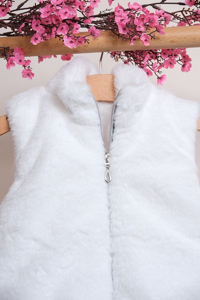 Zaziko Kids Girl's Zippered Plush Vest Ylk.2533-Z