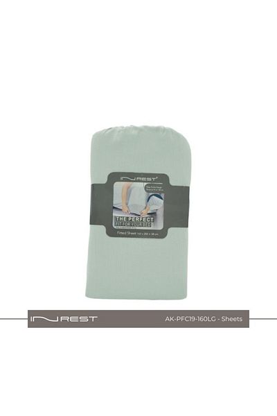 INREST 100% Cotton INREST Fitted Sheet 160*200 + 38 cm