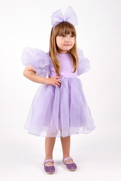Le Mabelle Lilac Crown Organza Girl's Party Dress - Carlene