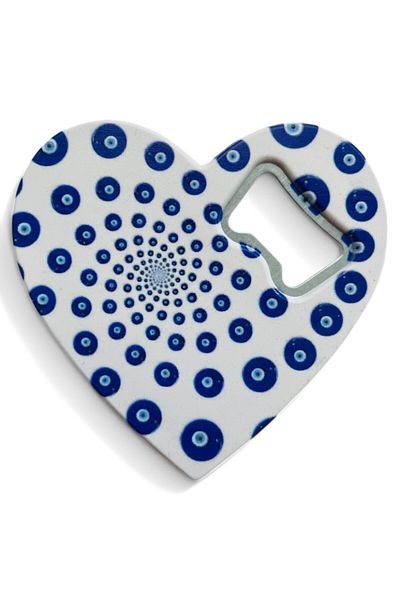 GALATA GIFT Magnet - Bottle Opener - Soda Pop with Evil Eye Beads - Refrigerator Magnet