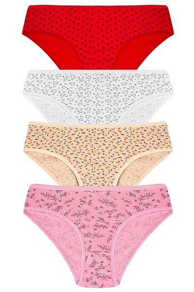 3nbe Women's Colorful Bikini Panties - Mixed 3 Pieces
