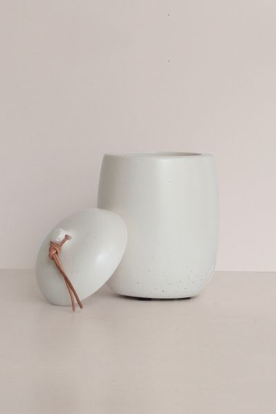 Ghogol Home Rome m Counter Top Concrete Storage Container - Jar 380 ml