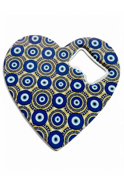 GALATA GIFT Magnet - Bottle Opener - Soda Pop with Evil Eye Beads - Refrigerator Magnet