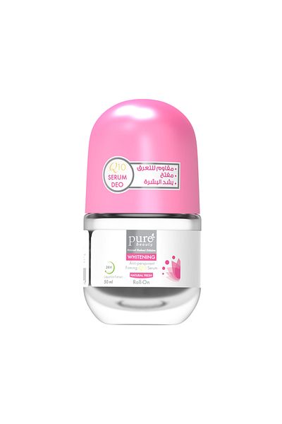 PURE BEAUTY Whitening Anti Perspirant Firming Q10 Serum Roll On Natural Fresh 50 Ml