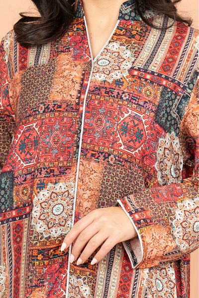 IKKXA Multicolor Patterns Modern Jalabiya
