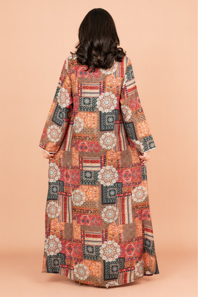 IKKXA Multicolor Patterns Modern Jalabiya