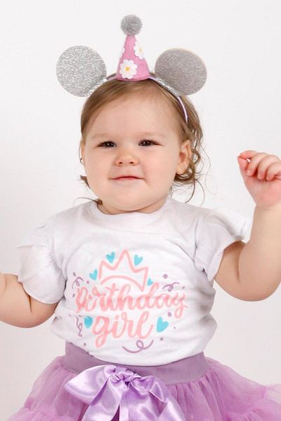Le Mabelle Olena - Tricou cu imprimeu coroana alba pentru fete