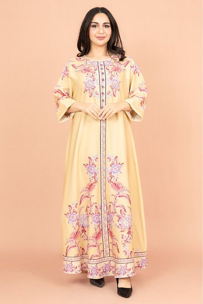 IKKXA Crystal Enchant Print Jalabiya