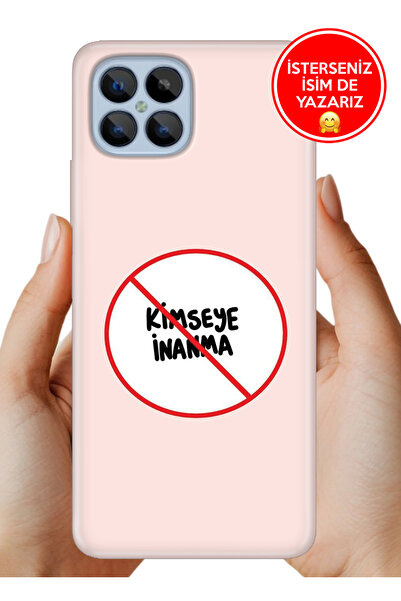 omix X600 Kılıf Desenli Baskılı Kamera Korumalı Silikon Kimseye İnanma