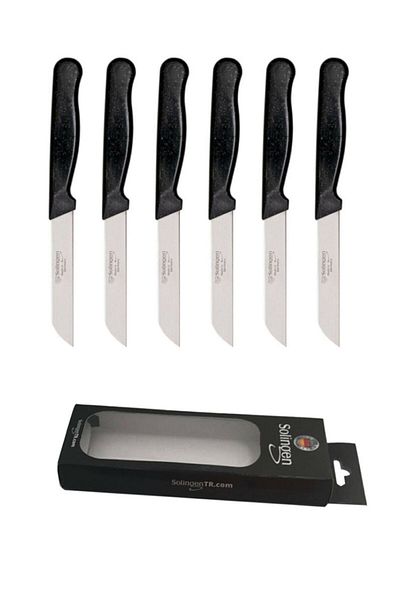 HerkeseUygun Original Solingen 6-Piece Serrated Fruit and Vegetable Knife
