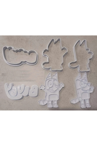 Cypnova Bluey Cartoon Themed Cookie Mold Set