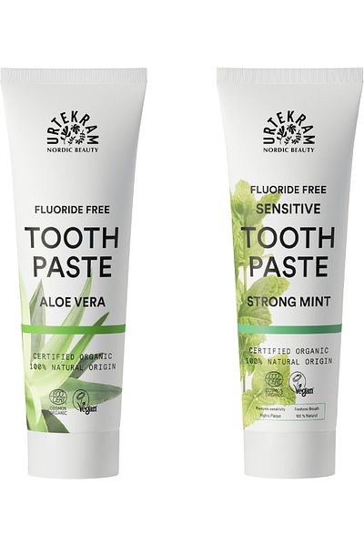 Urtekram Organic Aloe Vera 75 Ml + Dense Mint 2-Pack Toothpaste 75 Ml