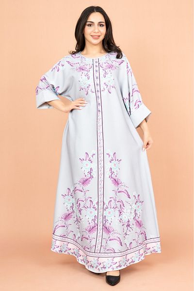 IKKXA Crystal Enchant Print Jalabiya