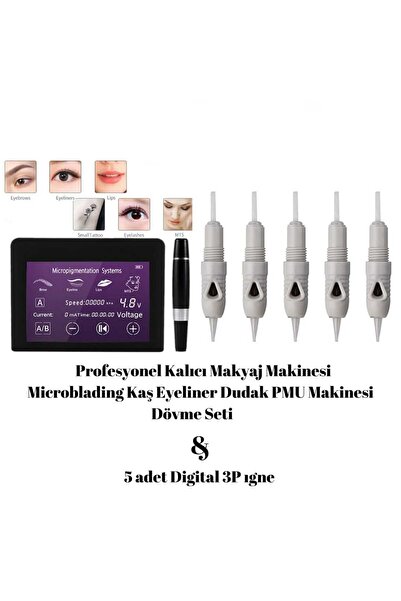 Aka Profesyonel kalıcı makyaj cihazı kaş eyeliner dudak PMU makinesi seti