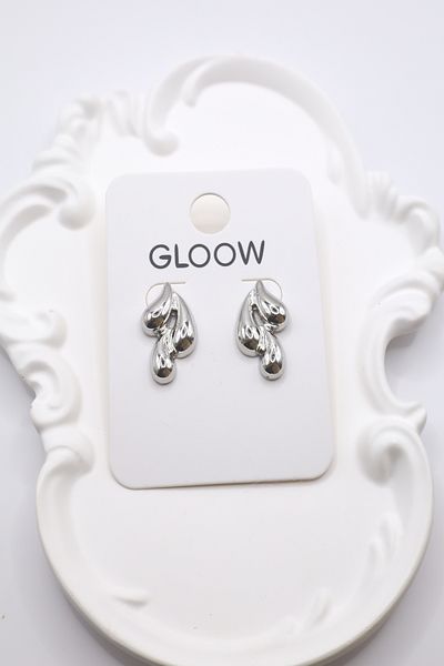 DEMOKAN Women's Earrings Three Drops Model 3cm Earrings