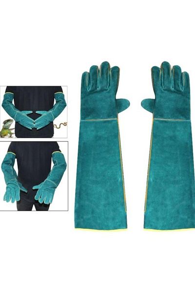 Hasyılmaz Bite Safety Leather Veterinary Gloves 60cm