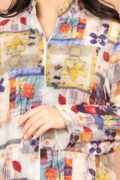 IKKXA Multicolor Patterns Modern Jalabiya