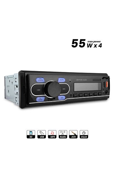 Generic 100Miles Car MP3 Player with USB/SD/MMC, FM Tuner, Bluetooth, AUX & Digital Clock
