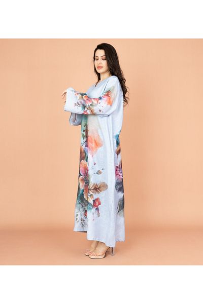 IKKXA Graceful Floral Highlight Jalabiya