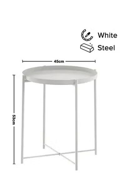 co arma Round table suitable for placing next to the bed or sofa 50*40 cm