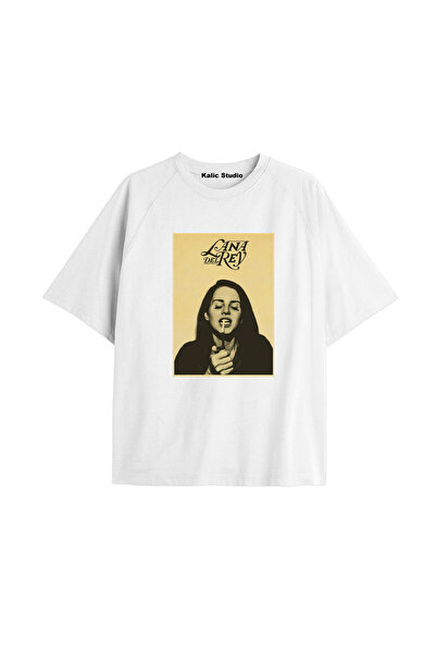 Kalic Studio تي شيرت لانا ديل ري كبير الحجم KOD30
