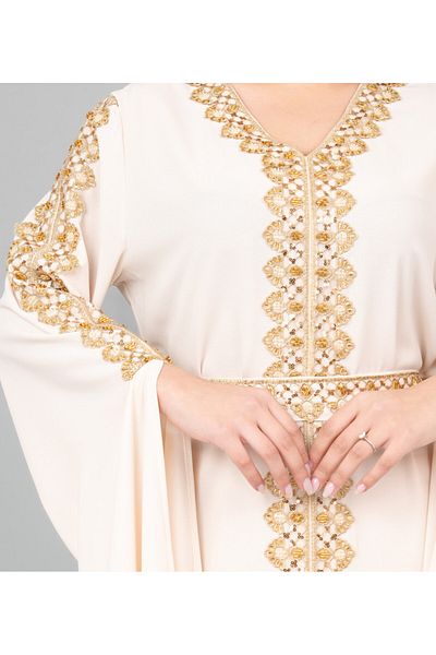 IKKXA Royal Luxe Belted Kaftan