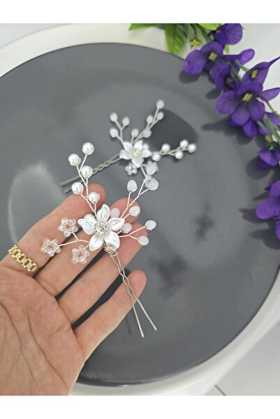 YÜSRAKSESUAR Ukosnica za mladence sa biserima i cvećem