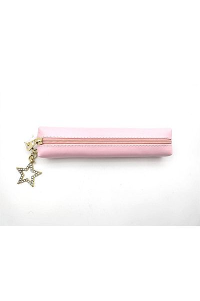 Dolphin Δερμάτινη τσάντα μολυβιού Pink Star Sausage PC-979