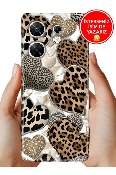 Cekuonline Infinix Zero 30 4G Kılıf TPU Resimli Silikon Kalp90210