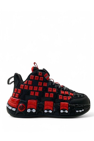 pepino 1974 Orthopedic Unisex Kids Black/Red Basketball Shoes