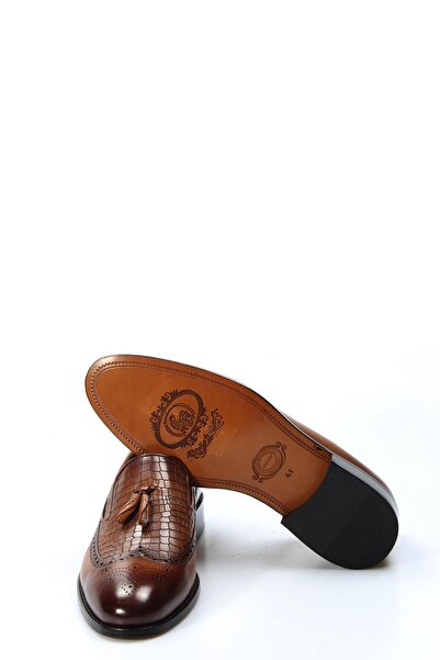 Ayakkabıhane Leather Sole Inside and Out Genuine Leather Tan Men's Classic Sh...