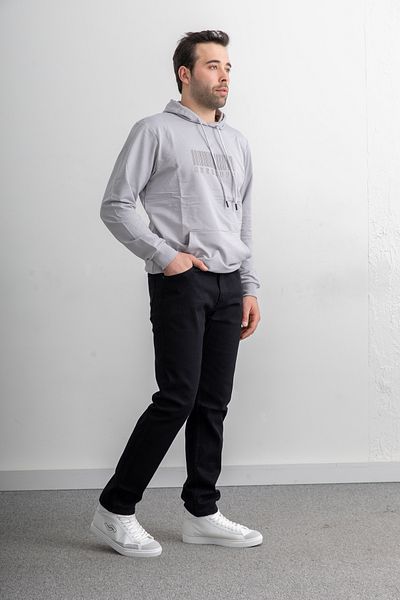 Yüksel Ergül Ανδρικό παντελόνι Casual Fit Premium υφασμάτινο Classic Oversize τζιν